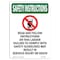 Signmission OSHA INSTRUCTIONS Sign, Read And Follow Instructions, 18in X 12in Aluminum, 12" W, 18" L, Portrait OS-SI-A-1218-V-11483 - alternate 1